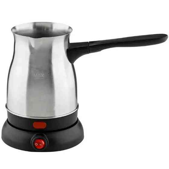 Электрическая турка с ручкой Crownberg CB-9217 в металлическом корпусе 0,5л электротурка на подставке с кнопкой UT-69 Львов