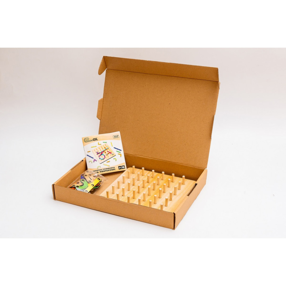 Геометрична розвиваюча "Дошка Монтессорі" Puz-27260, 56 комбінацій Вінниця - фото 4