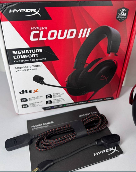 Навушники HyperX Cloud 3 / Геймерські Ігрові Дротові Київ - фото 3