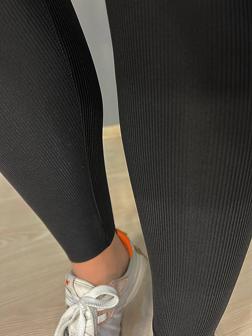 Лосини жіночі Kenalin D3 з корсетним поясом на блискавці тонкі чорні, чорний, L Київ - фото 7