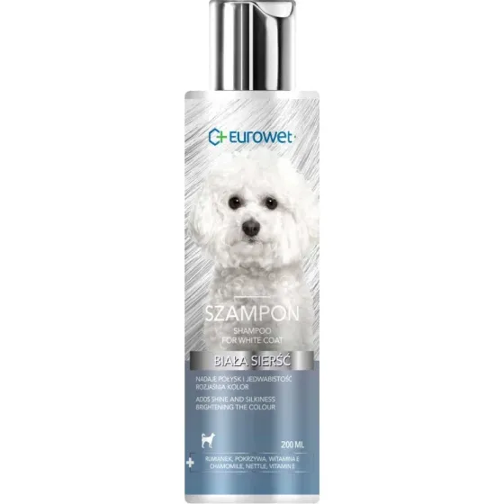 Шампунь Eurowet Shampoo For White Coat для собак со светлой шерстью 200 мл Винница