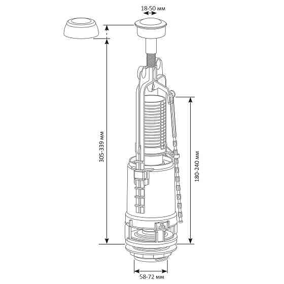 Зливний механізм SIAMP 22-STORM Луцьк