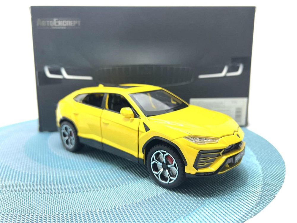 Машинка металева TK Union Lamborghini Urus інерційна відчиняються двері капот багажник 1:24 Жовта (GT - 06441) Чернигов - изображение 1