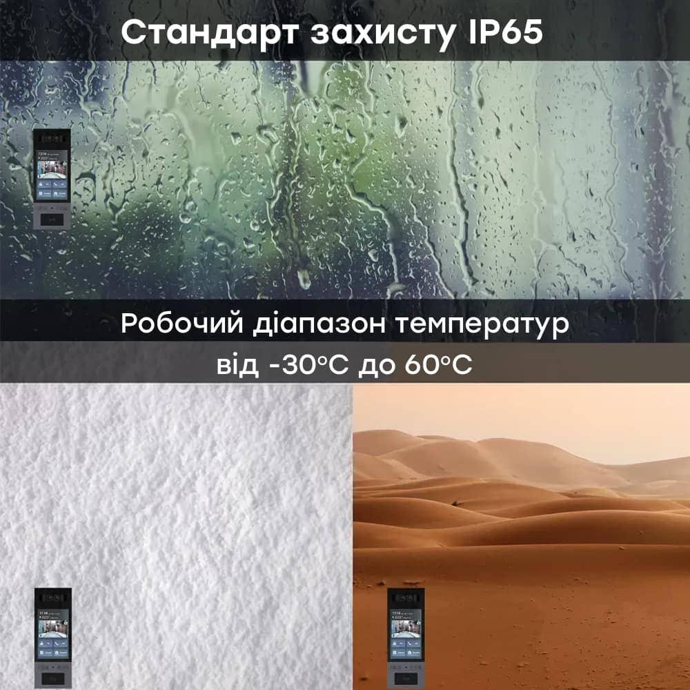 IP-відеопанель багатоабонентська 5Mp Akuvox X915S з екраном 8
