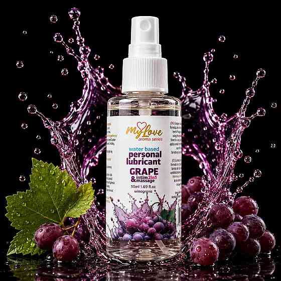 2в1 лубрикант та масажний гель - MyLove Aroma Series Intim&Massage Grape, 50 мл Sex Aura Київ