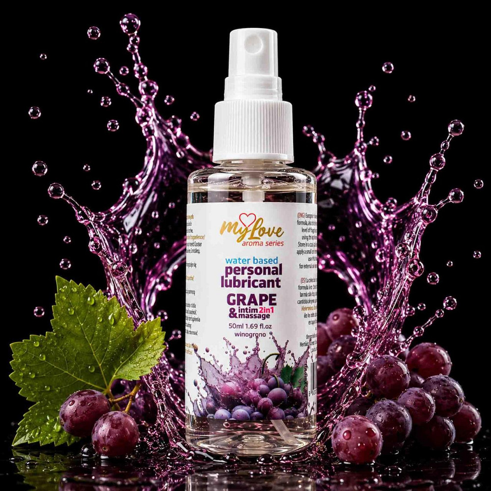 2в1 лубрикант та масажний гель - MyLove Aroma Series Intim&Massage Grape, 50 мл Sex Aura Київ - фото 2