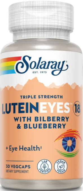 Лютеин для глаз Solaray Lutein Eyes 18 30 вег капс Киев - изображение 1