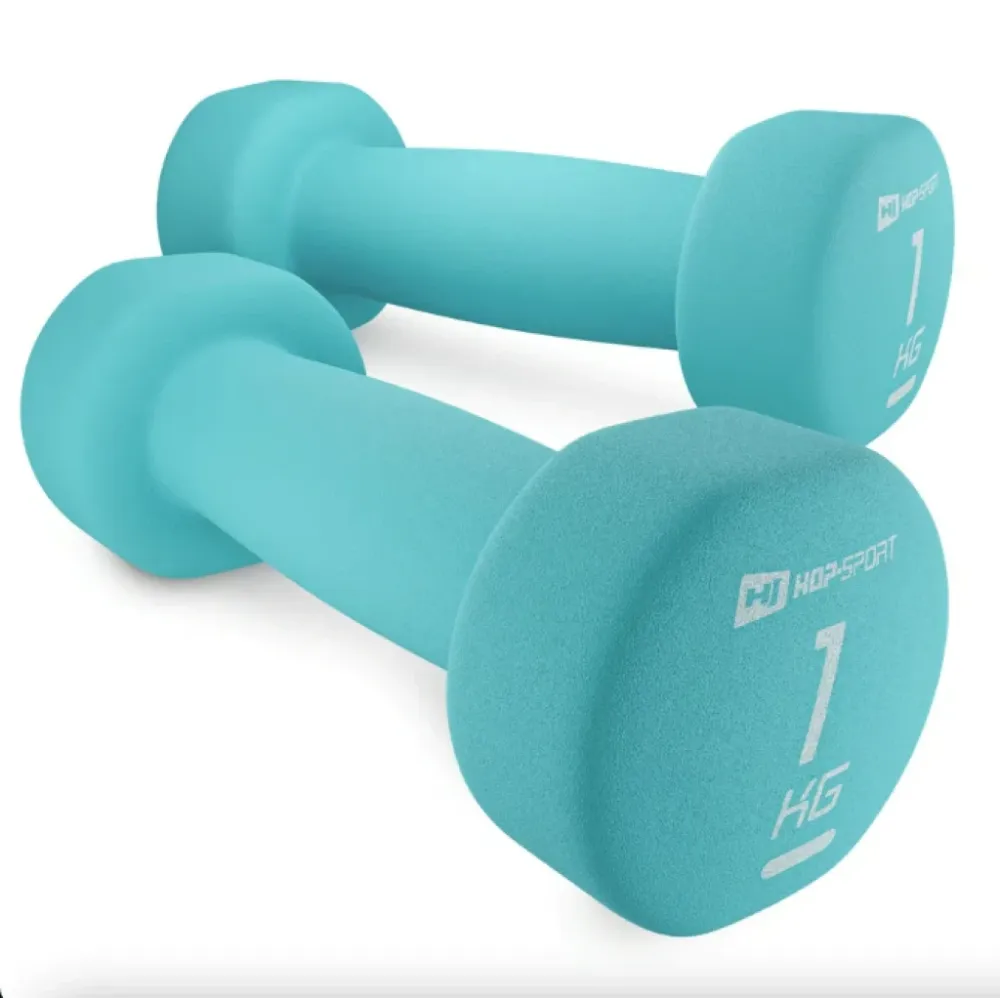 Гантелі для фітнесу неопренові круглі Hop-Sport 2 по 1 кг Київ - фото 1