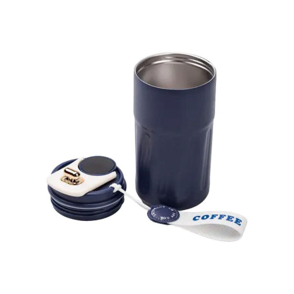 Термочашка Coffee з датчиком температури 500 мл синя HP-14-10BL Київ - фото 4