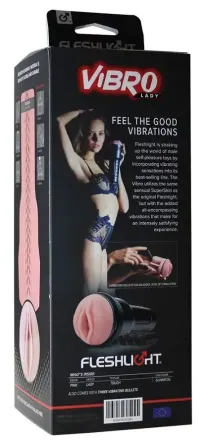 Мастурбатор з вібрацією Fleshlight Vibro Pink Lady Touch, три віброкулі, стимулювальний рельєф Львов