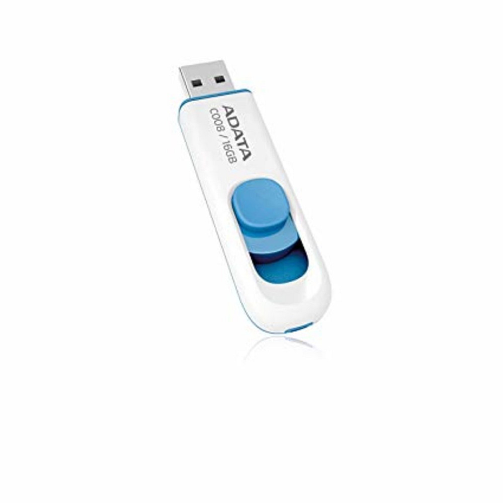 Flash A-DATA USB 2.0 C008 16Gb White/Blue Київ - фото 1