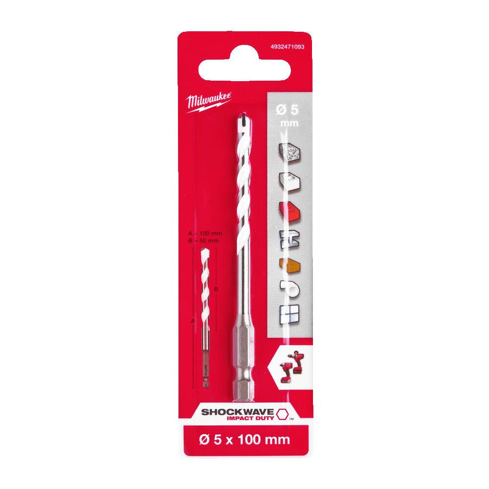 Свердло універсальне ShW HEX MILWAUKEE, 5x100 мм Одесса - изображение 1