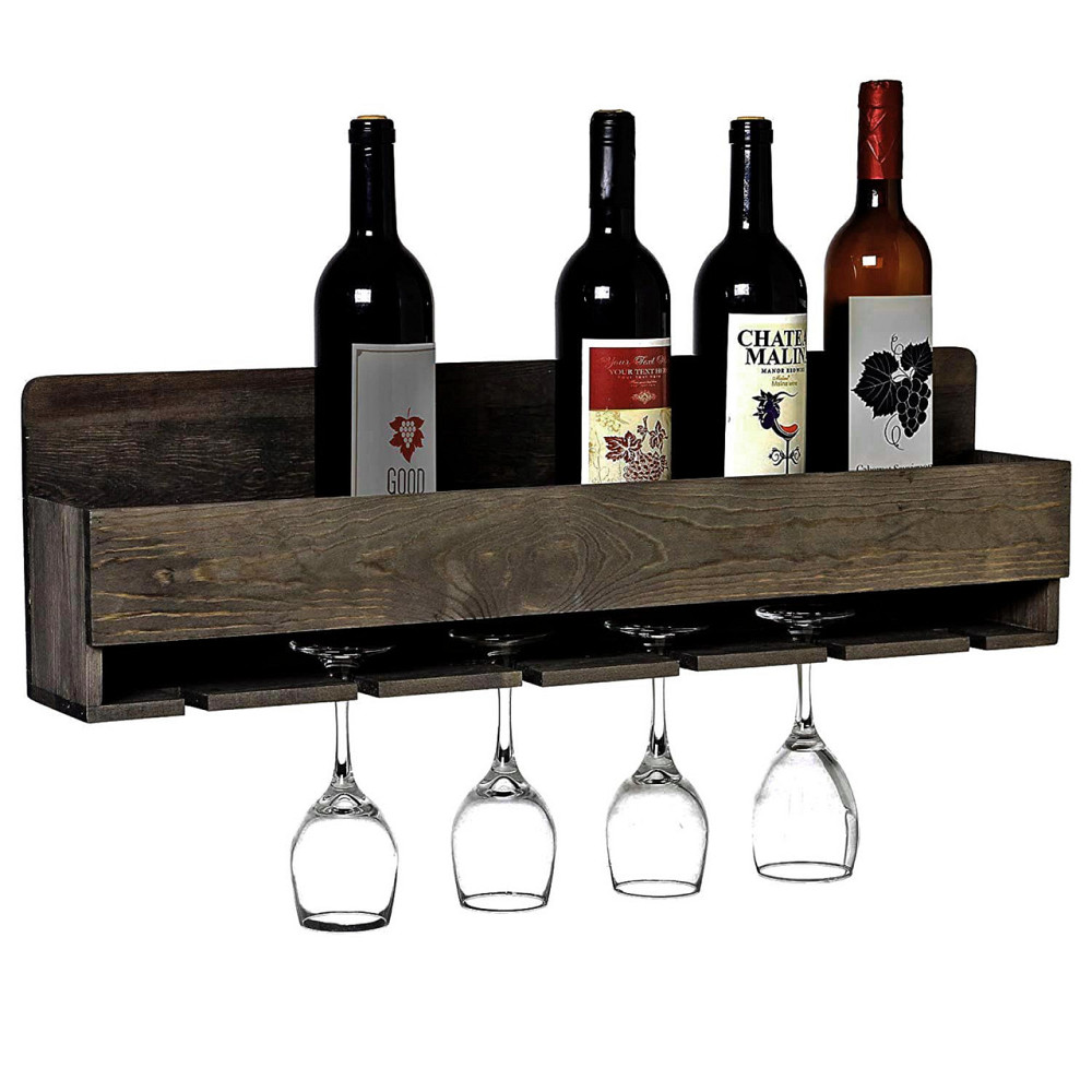 Настенная винная полка 