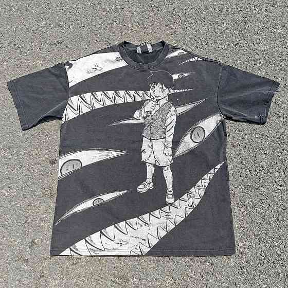 Футболка для хлопчика з принтом аніме Аніме Фулл Метал Алкхеміст оверсайз (зріст від 165 до 180) Чорний Дніпро