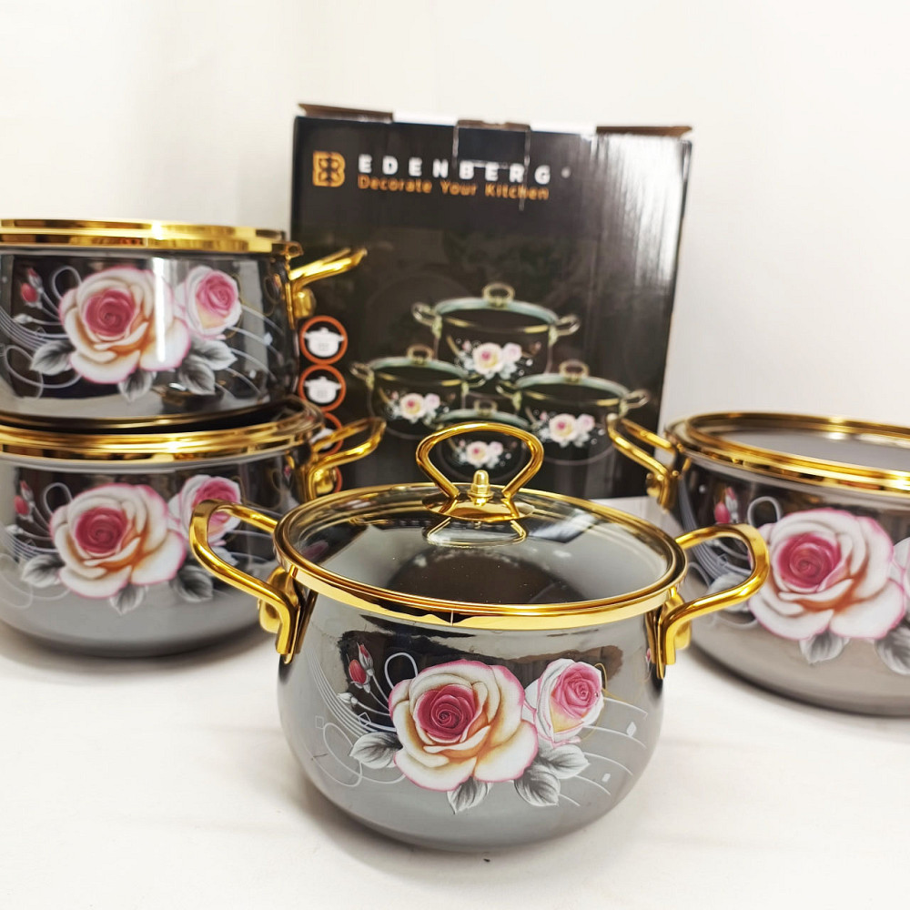 Каструля з нержавіючої сталі, Набір каструль з антипригарним покриттям, Набір каструль зі сталі OV-54 Львів - фото 6