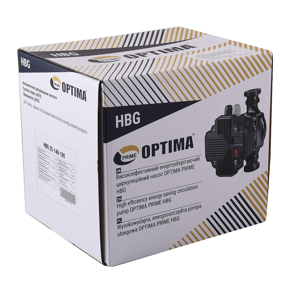 Насос циркуляційний енергоощадний  Optima PRIME HBG 25-140AUTO 180мм Тернополь - изображение 3