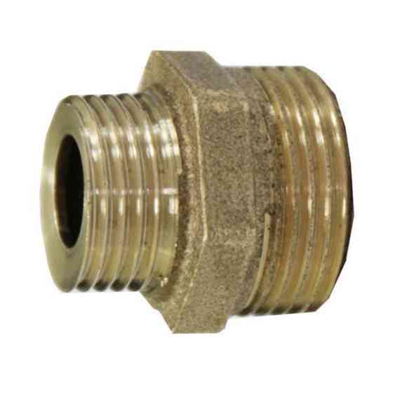 Ніпель 1/2''х3/4'' Україна, латунь посилений Харків