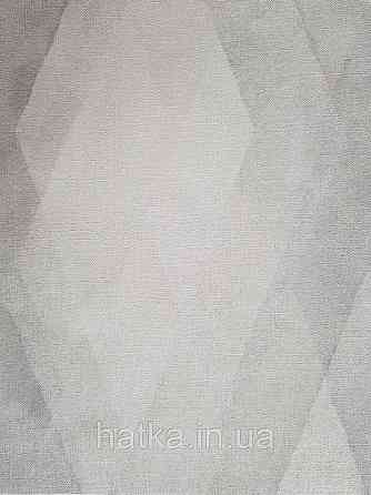 Шпалери вінілові на флізеліні гарячого тиснення Marburg Shades 0.53х10 смуги зиґзаґ з ефектом старіння сірі білі Київ