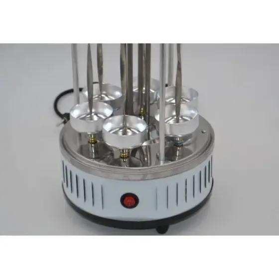 Электрошашлычница Domotec MS-7782 1000 Вт 6 Шампуров Белая Коломыя