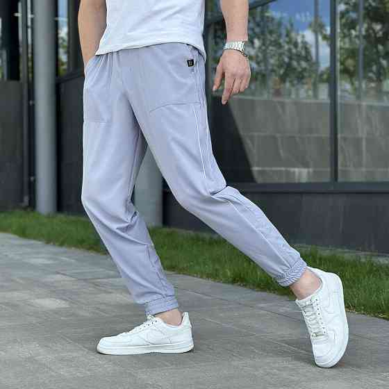 Чоловічі легкі джогери із софту сірі Pobedov Weekend Київ