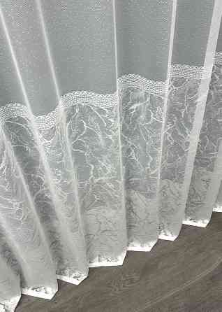 Тюль жаккард цвет белый 1669т Киев