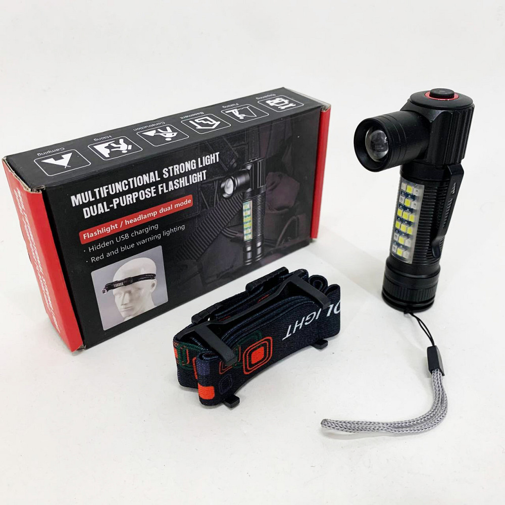 Налобний ліхтар на голову, Ліхтарик налобник, Легкий налобний ліхтар для риболовлі TV-84 Львів - фото 4