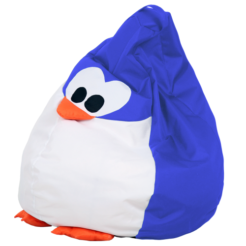 Крісло-груша Хатка Пінгвін Блакитний Дитяча 60х90 Київ