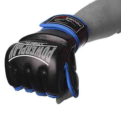 Рукавиці для MMA PowerPlay 3058 Чорно-Сині L Каменское