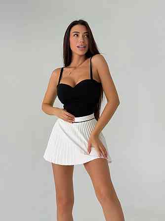 Женская эффектная майка пуш-ап с эффектом «утяжки» на бретелях креп дайвинг Черный, 42/44 Одесса