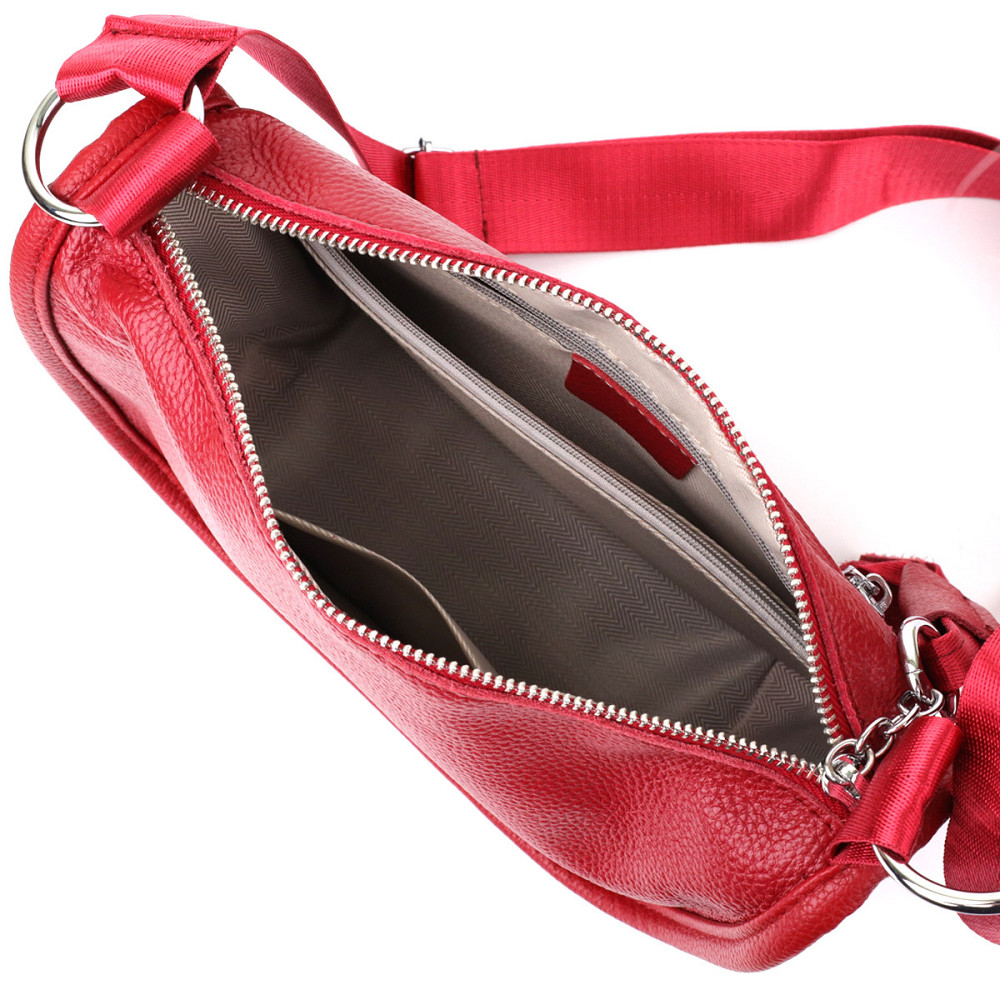 Яркая сумка для женщин из натуральной кожи Vintage 23000 Красный Киев - изображение 7