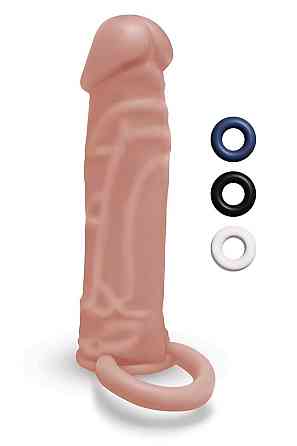 Насадка реалистичная Size-Up удлиняющая пенис, бежевая Sex Aura Киев