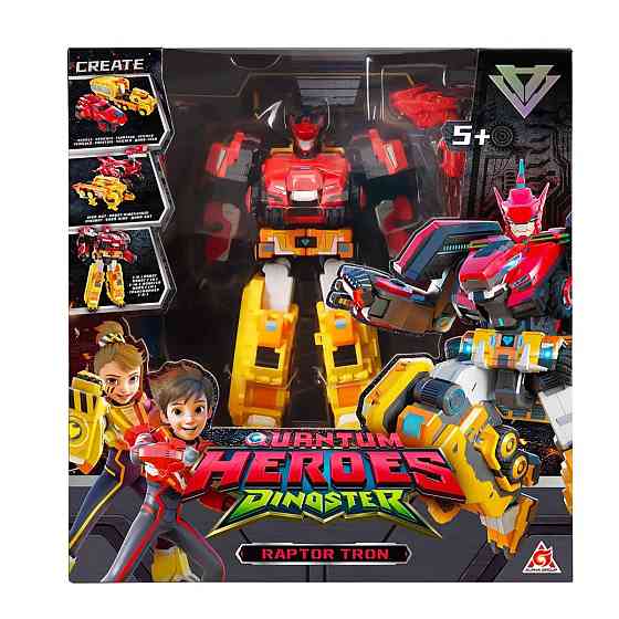 Ігровий набір з роботом-трансформером Dinoster – Раптор Трон Дніпро