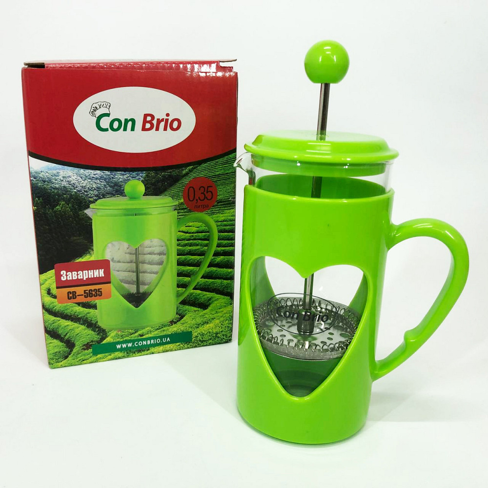 Френч-пресс красивый, Простой френч-пресс, Френч-пресс для заварки кофе вместительный UH-23 Львов - изображение 9