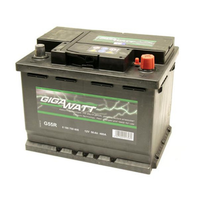 Аккумулятор автомобильный GigaWatt 56А (0185755600) Винница - изображение 2