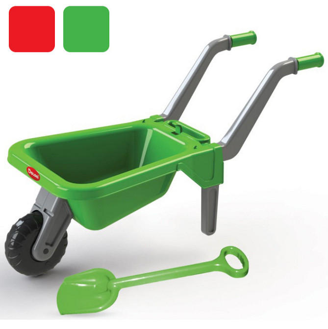 Садовая тачка детская с лопатой DOLONI для детей Зеленый Киев - изображение 1