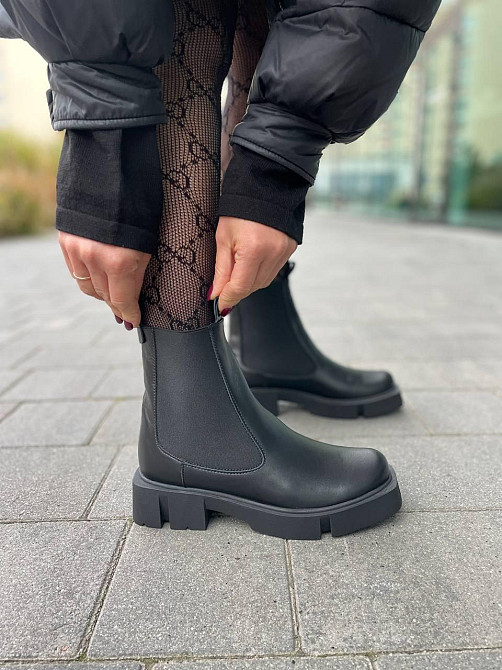 BIZONI Черевики жіночі BIZONI 215/1 чорні (зима, шкіра натуральна) (5646) 39 Коломия - фото 5