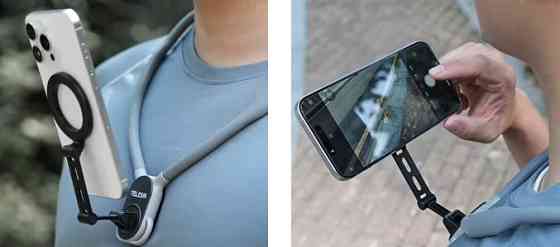 Крепление для телефона на шею грудь 2в1 MagSafe iPhone Telesin MNM-002 Киев