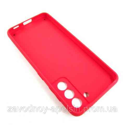 Samsung S21 G990 чехол кожа TPU+PC защита камеры красный Одесса