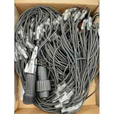 Гирлянда Luca Lighting сетка черная 2х2 м теплый белый (8711473759860) Винница