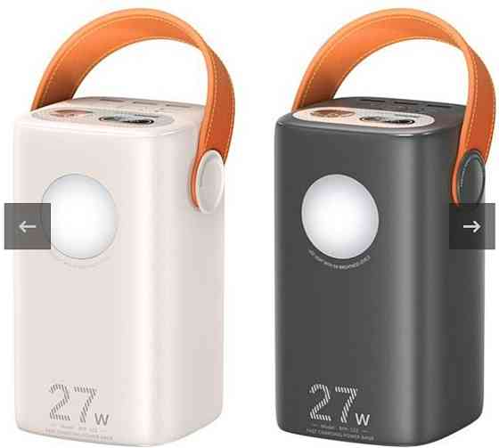 Повербанк Remax 60 000мА, швидка зарядка 27Вт, вбудовані ліхтарі. Київ