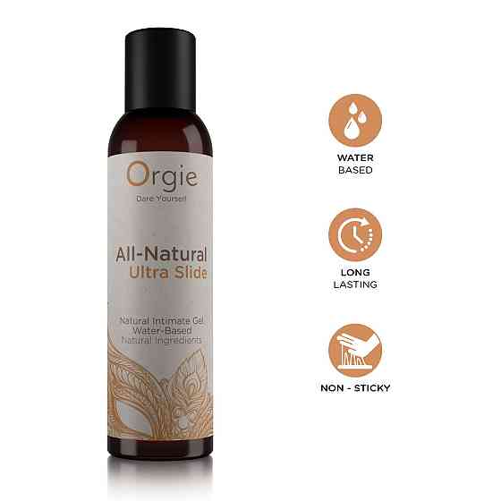 Лубрикант на водній основі Orgie All Natural Ultra Slide, 150 мл, суперковзний, нелипкий Sex Aura Київ