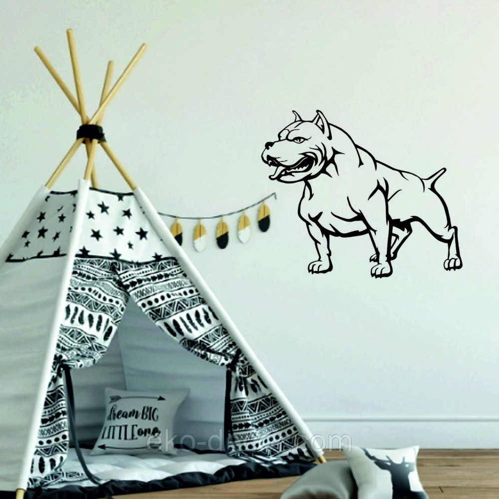 Декоративное настенное Панно «Американский питбультерьер» Декор на стену Киев - изображение 8