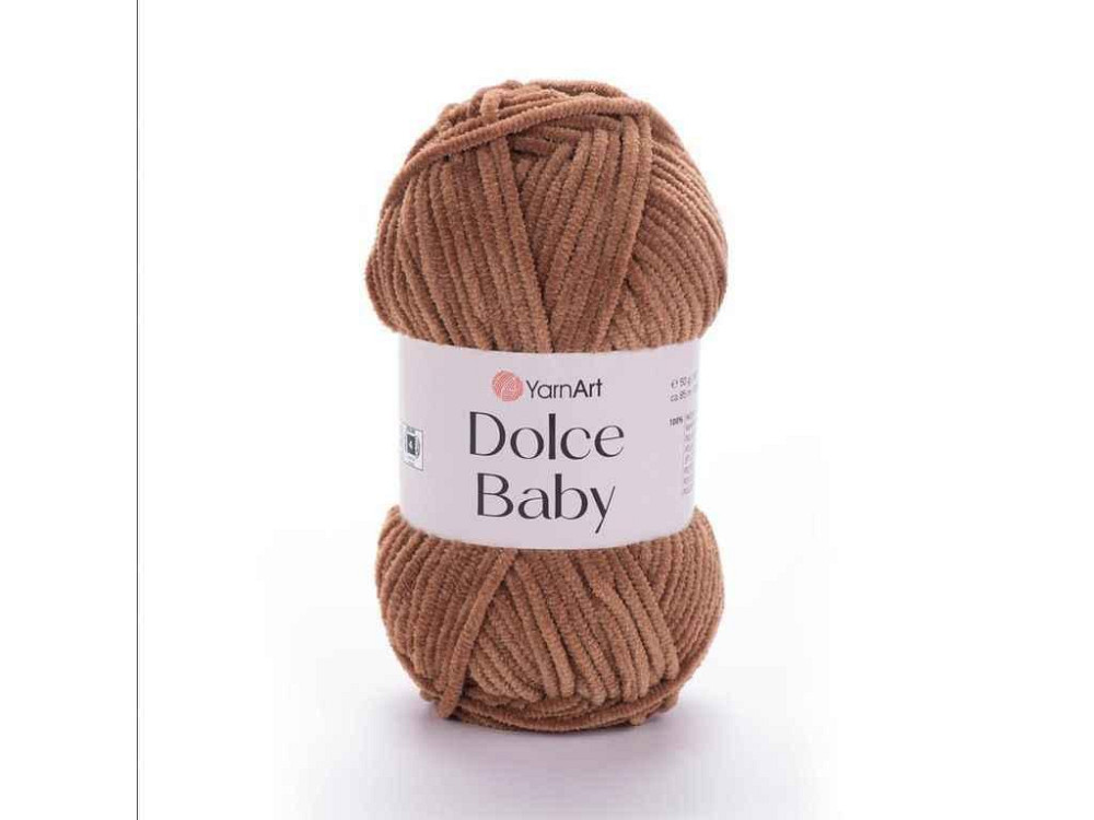Пряжа Dolce Baby коричневий 100% мікрополіестр 85м 50г 5шт/уп 765 ТМ YarnArt Київ - фото 1