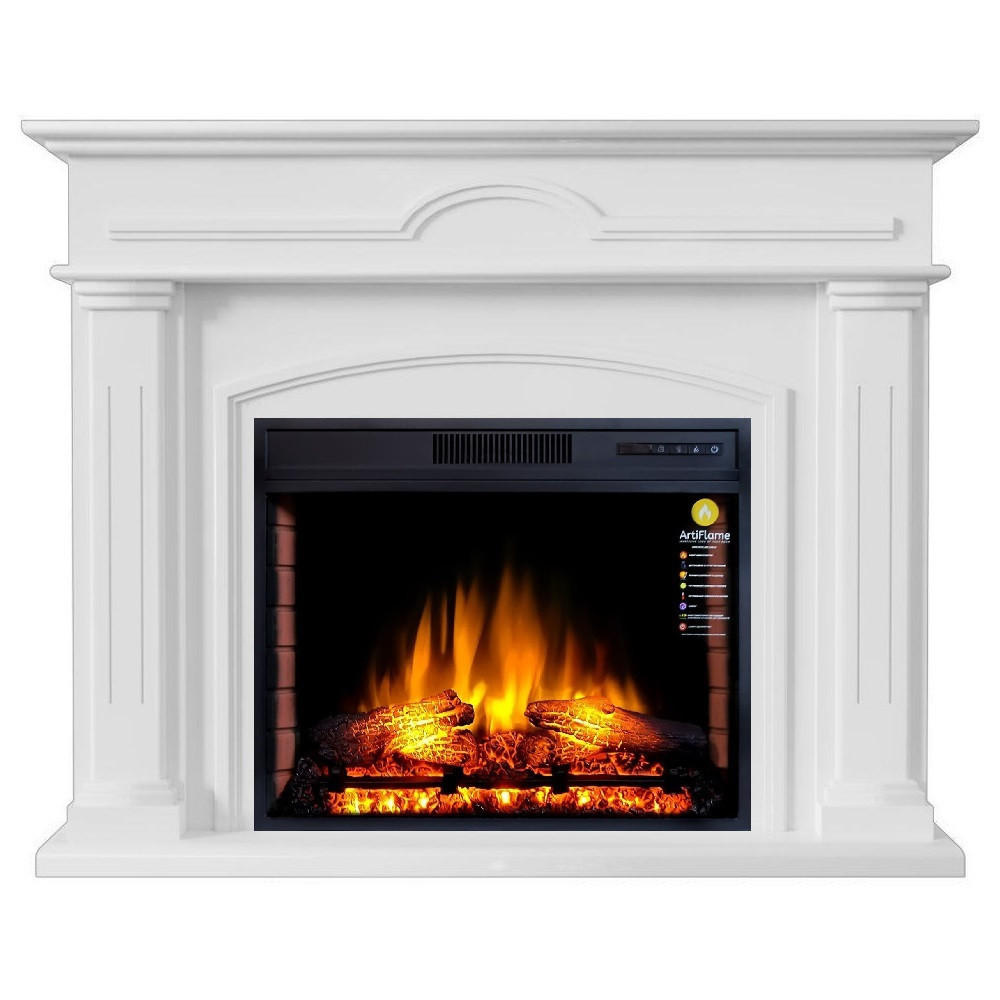 Камінокомплект ArtiFlame DECEMBER AF28S БІЛИЙ Б'ЯНКО (зі звуком) Львів - фото 1