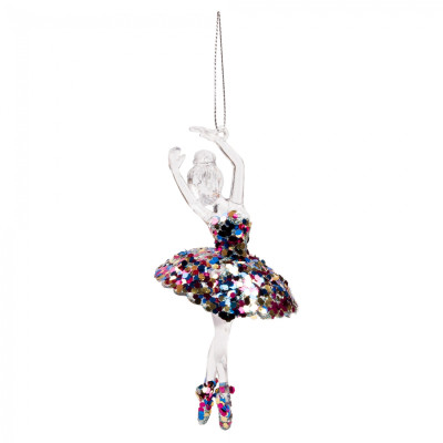 Елочная игрушка Novogod`ko Балерина, 14 см, пластик (974863) Винница - изображение 1