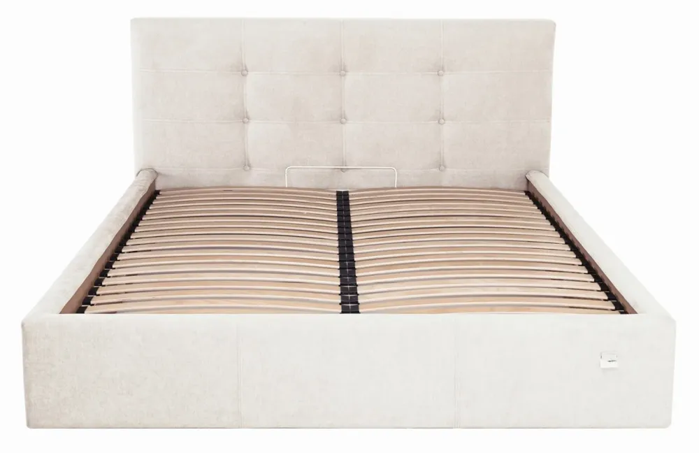 Кровать Manchester Comfort 120 х 190 см Мисти Milk С подъемным механизмом и нишей для белья Бежевый Киев - изображение 2