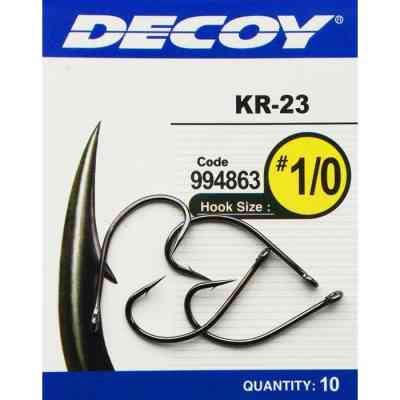 Крючок Decoy KR-23 Black Nickeled 02 (10 шт/уп) (1562.03.23) Винница