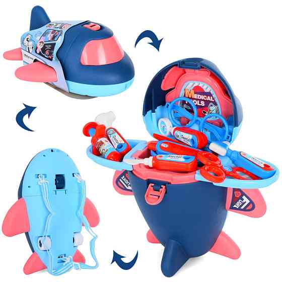 Игровой набор Доктор L666-58 стол 31-31-28 см, инструменты,самолет Винница