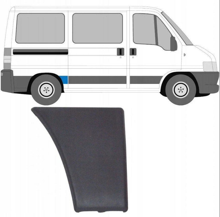 Накладка крила GP Citroen Jumper 1 Тип 244 права коротка (735306248) Київ - фото 2