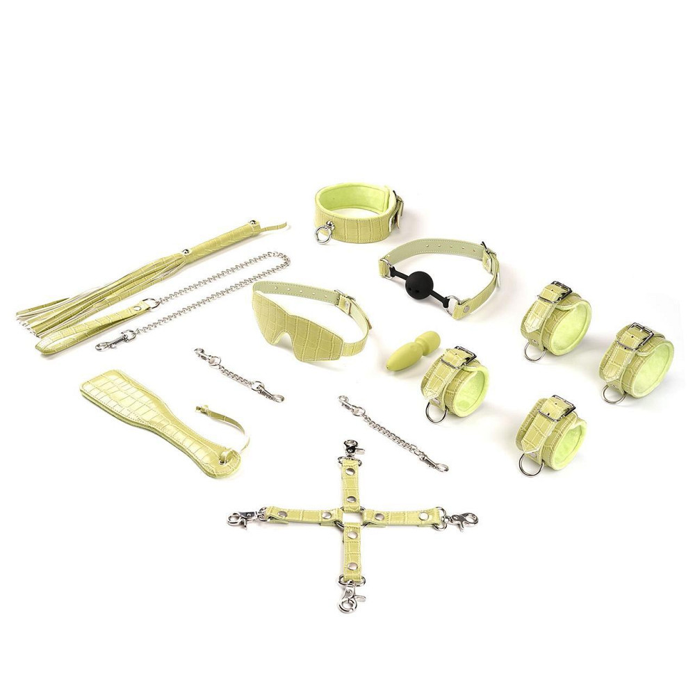 БДСМ-набір для початківців Liebe Seele Macaron 9pcs Bondage Kit-Melon, 9 предметів, мініванд Sex Aura Київ - фото 1